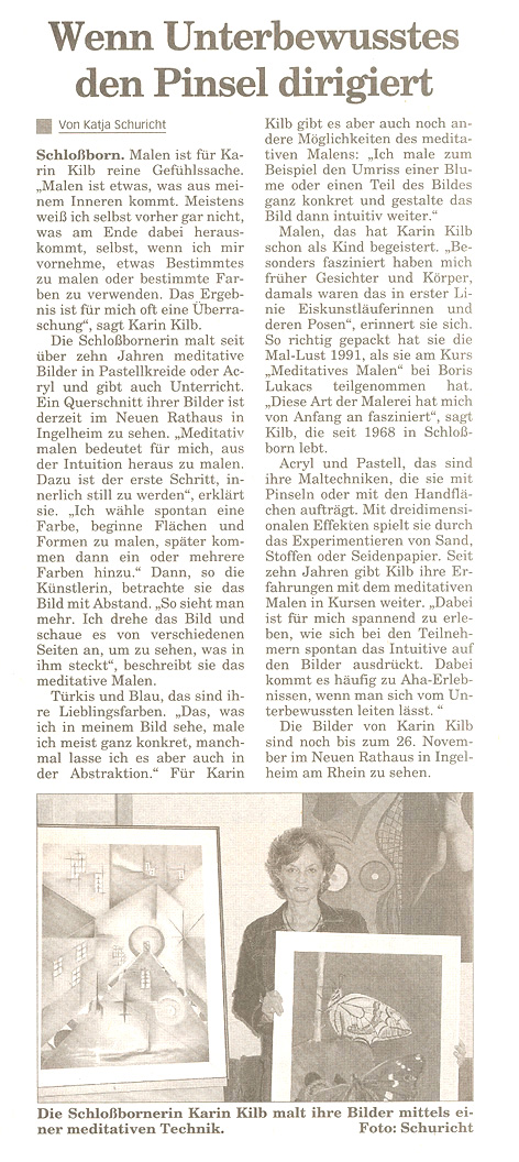 Artikel Taunuszeitung 21.11.2003