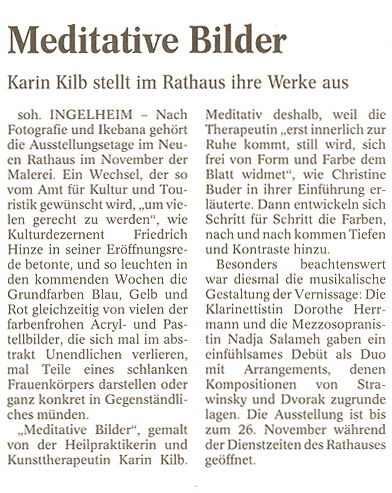 Artikel Rhein-Main-Presse 05.11.2003