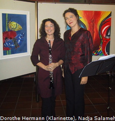 Dorothe Hermann (Klarinette), Nadja Salameh (Gesang)